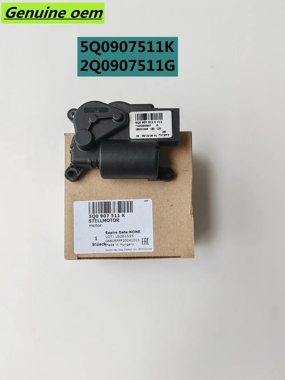 

Genuine OEM 5Q0907511K 2Q0907511G Heater Defrost Flap Actuator Servo Motor For VW Touran Octivia Superb Leon Ateca TRO Atlas