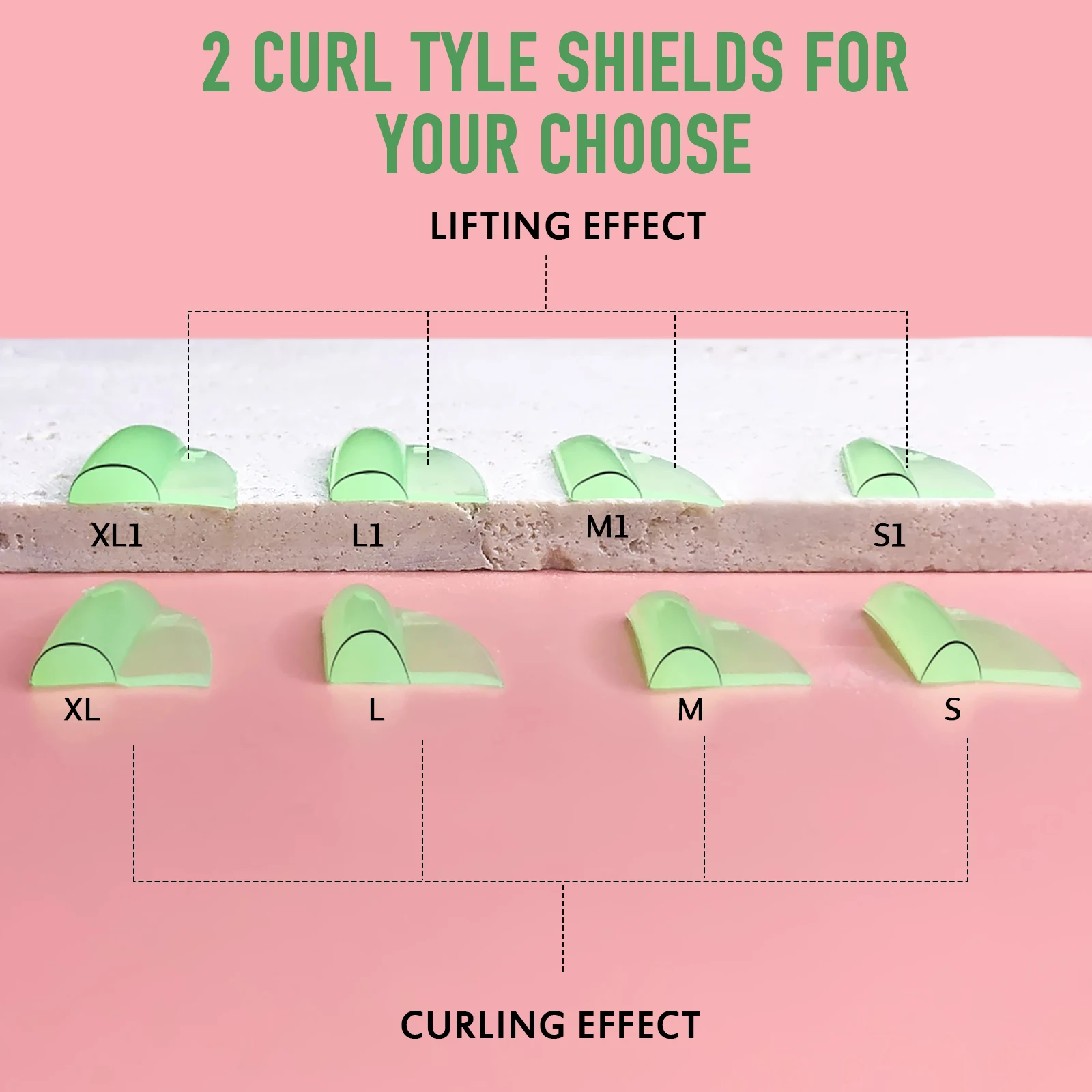 PERMANIA 8 pares C & LCurl almohadillas de silicona para permanente de pestañas palo de pestañas pegajosas escudo levantamiento 3D rizador de pestañas accesorios herramienta de maquillaje