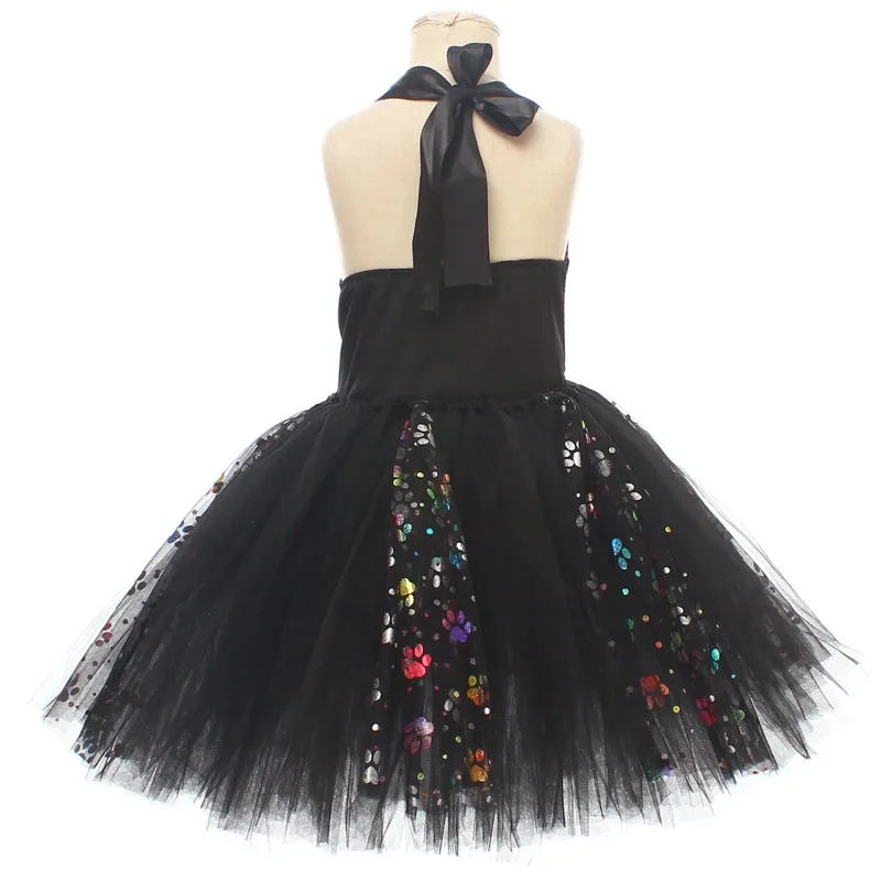 Niedliches rosa-schwarzes Katzenkleid für Kinder, Cosplay-Tutu-Rock, Tanzkostüm, Ohren, Schleife, Schwanz, Mädchen-Performance-Outfit, Geburtstagsparty-Outfit, Geschenk – Detail 18