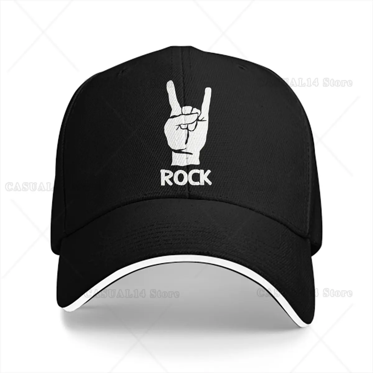 

Summer Cap Sun Visor We Came To Hip Hop Caps Power of Rock Peaked Hats