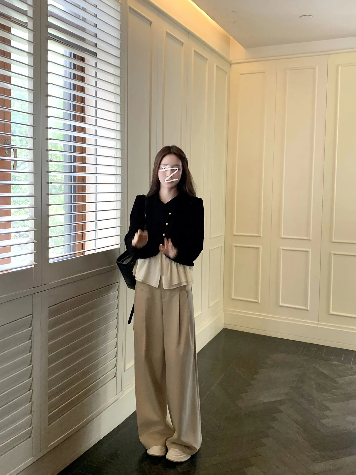 

Женские повседневные брюки с высокой талией и широкими штанинами из хлопка цвета хаки, очень удобные, прямого кроя, для отдыха