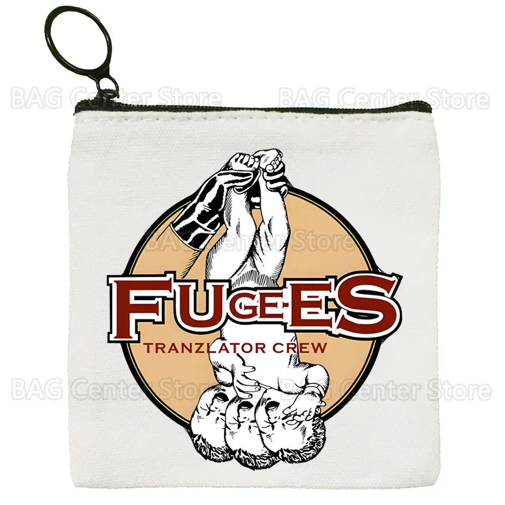 Fugees Cartoon Coin Purse Female Mini Refugees Lauryn Hill Canvas Art Cute Key Case Coin Purse Student Wallet