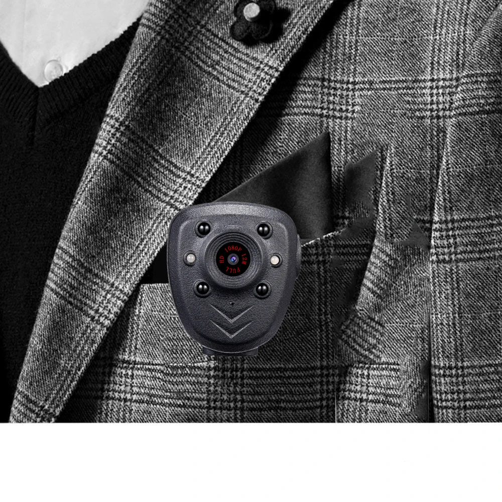 Police Body Lapel Worn Video Camera 1080P HD DVR IR Night Visible LED Light Cam Record Digital Mini DV Recorder Voice 16G 32G