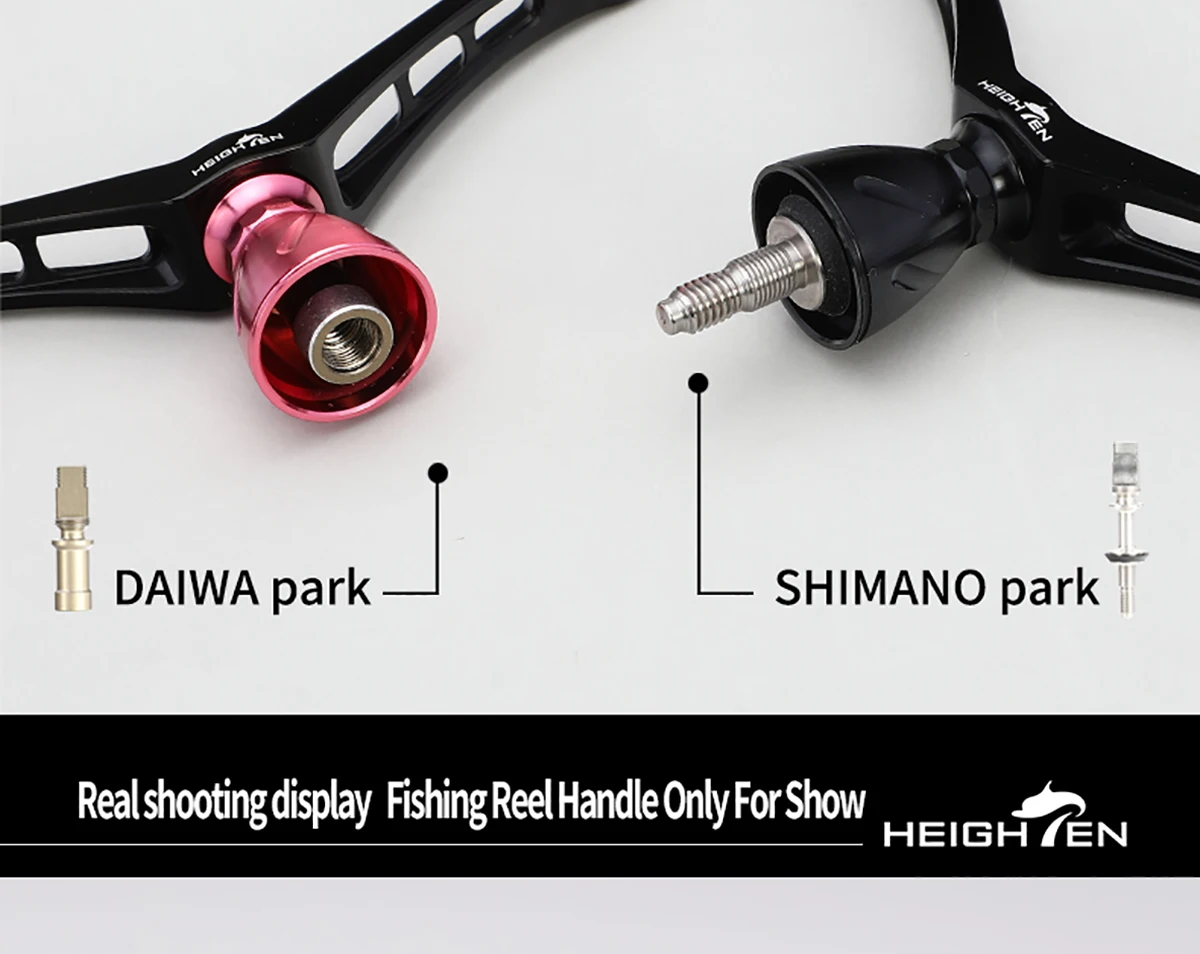 Erhöhte Spinnrolle mit Doppelgriff, 92 mm Achsabstand und 21 mm Knopf, passend für Daiwa- und Shimano-Rollen-Modifikationsteile – Detail 12
