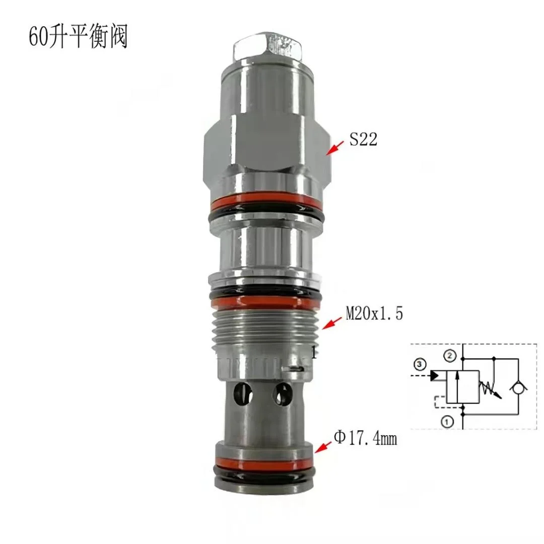 Excavator Hydraulic Balance Valve, Log Grapple Balance Valve, Attachment Pressure-Resistant Main Relief Valve