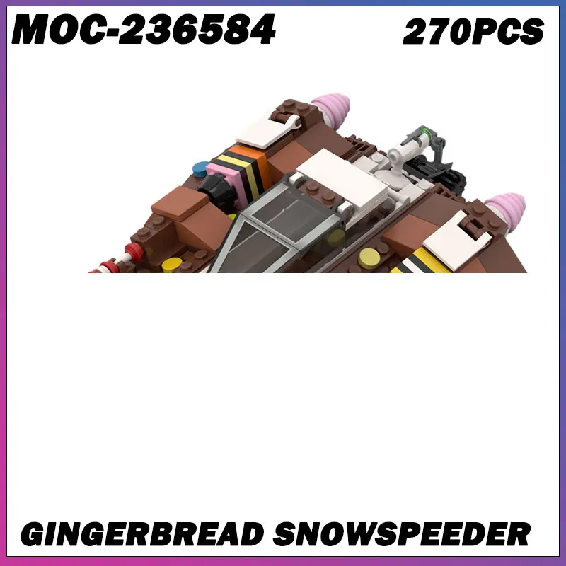 

Строительный блок MOC, серия «Космическая война», популярный фильм, рождественское издание, космический корабль, креативная модель кирпича, образовательная игрушка на день рождения, 270 шт.