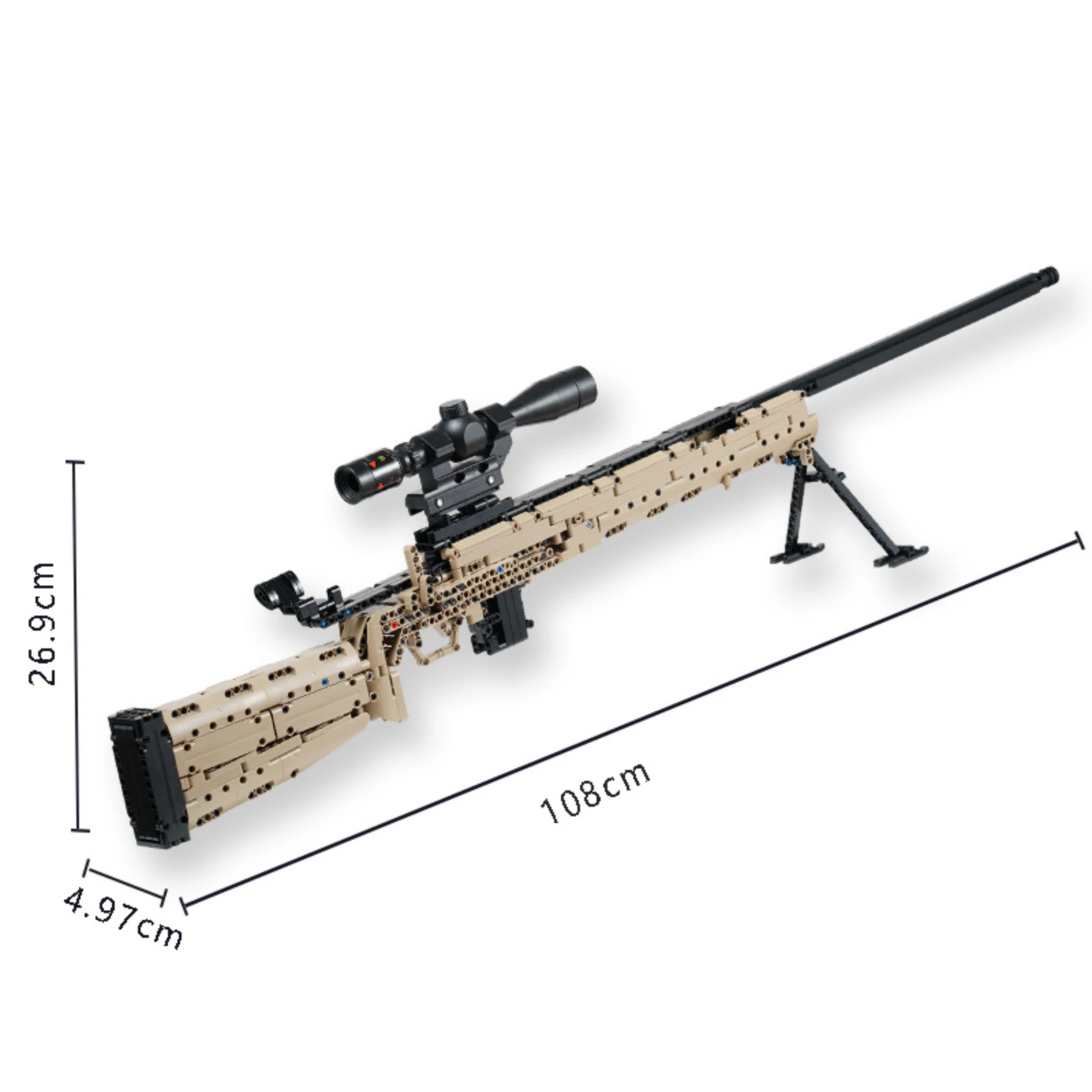 Balas modelo de arma bloco de construção kit série militar rifle sniper jogo tiro meninos montagem brinquedo moc pequenas tijolos presentes do feriado