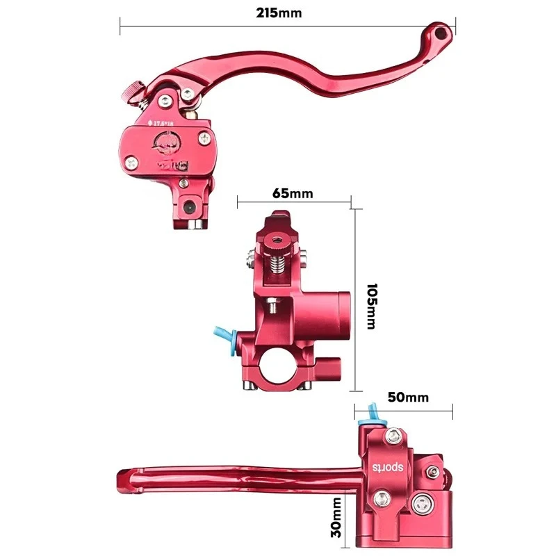 AK RX-N9 Direct Push Brake Pump Modification Motorcycle Accessory for General Motorbikes
