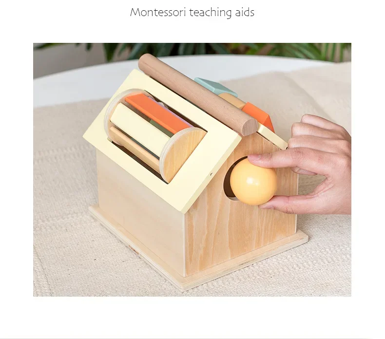 0-3 Intelligenz Entwicklung Holz Spielzeug Montessori Kind Frühe Bildung Farbe Erkenntnis Spielzeug Entleeren Ball Münze Drop Spielzeug Geschenke