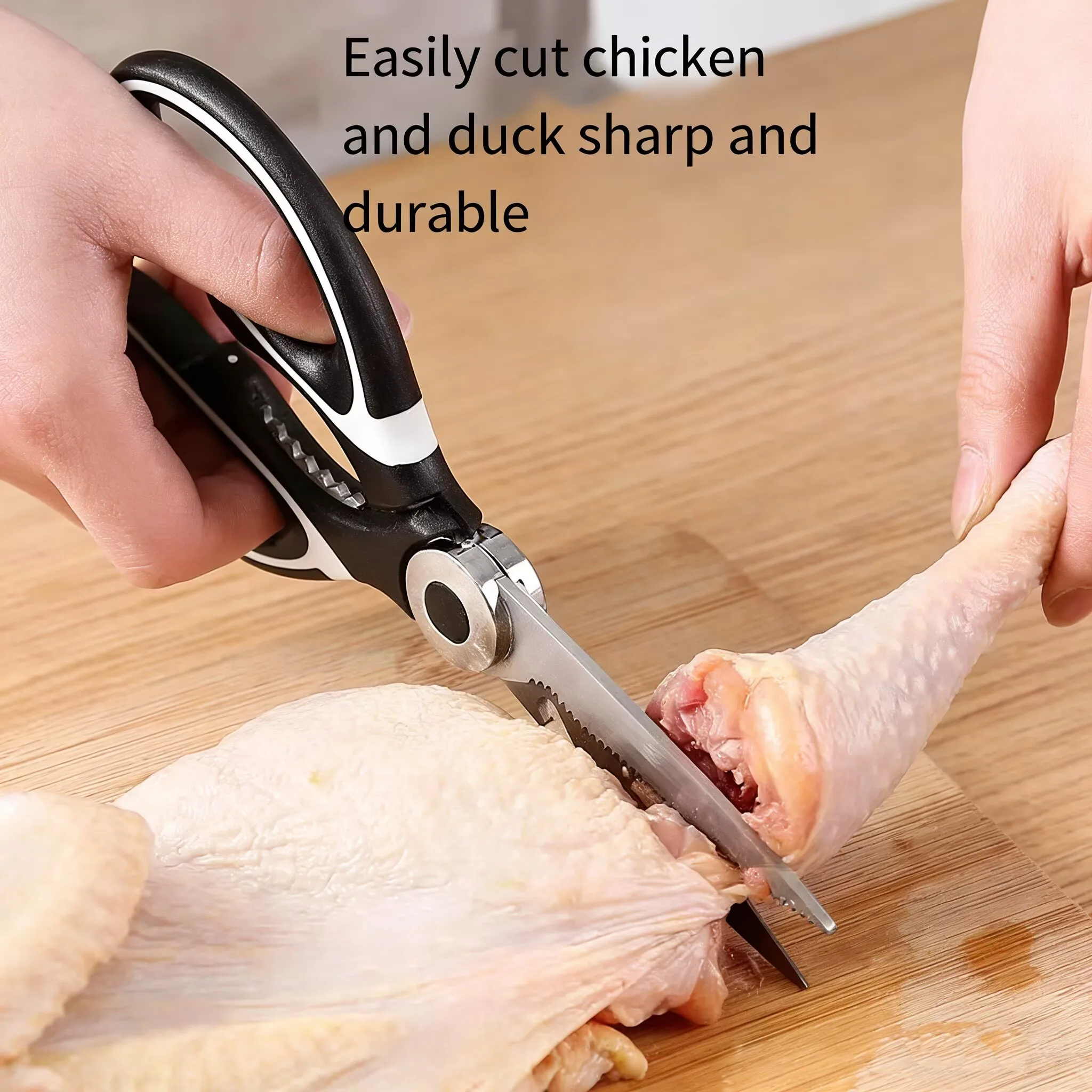Multifunctional Kitchen Scissors Household Kill Fish Cut Vegetables Roast Broiler Bone Scissors Stainless Steel Scissors