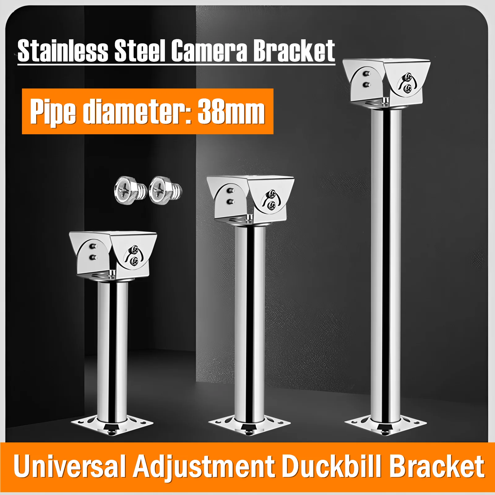 Stainless Steel CCTV Camera Mounting Bracket Video Surveillance Security Camera Bracket Wall Ceiling Corner Mount Camera Bracket