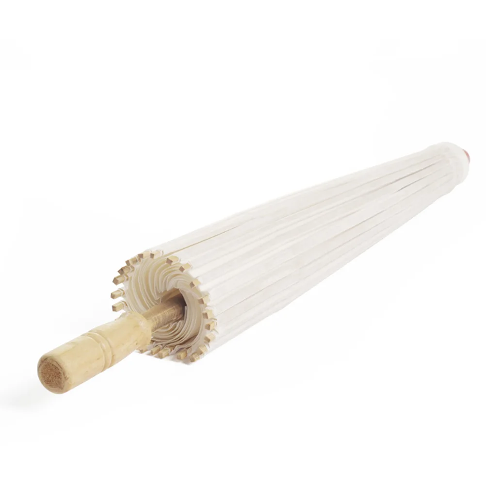 

40 Cm Umbrellas Dance for Regenschirm Sturmfest Japanese Girls White Wooden Bride