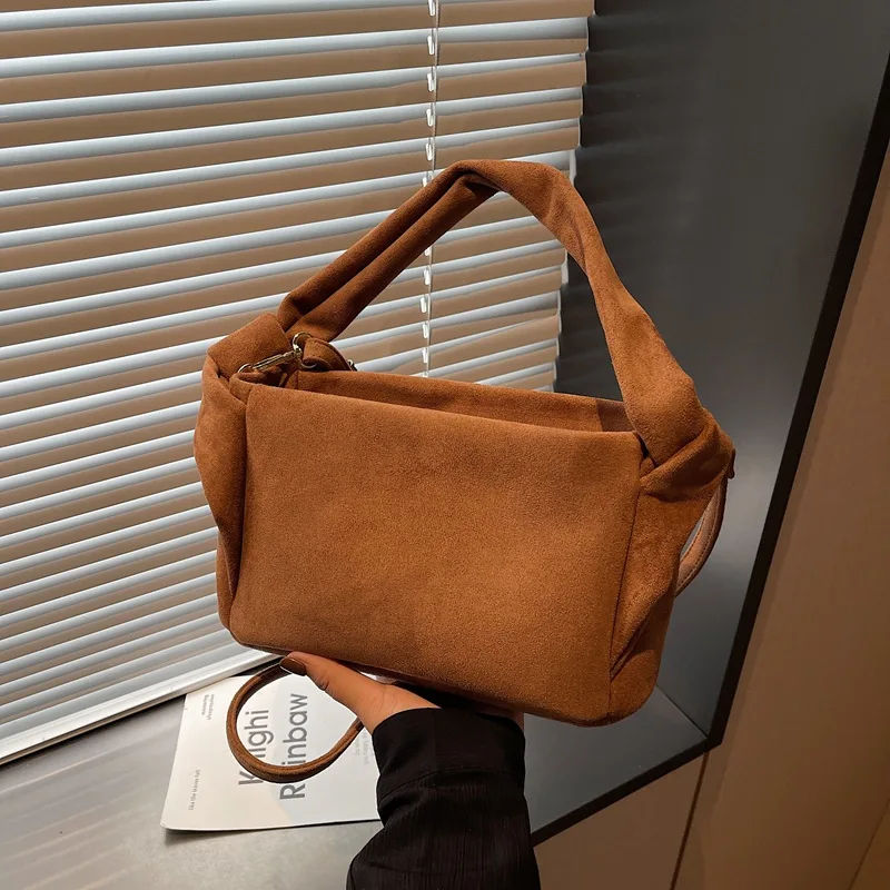 حقيبة كروس صغيرة لخريف وشتاء 2025، محفظة مربعة متعددة الاستخدامات للنساء، حقيبة بمقبض علوي للركاب، حقيبة بسيطة ليلاً ونهارًا #3