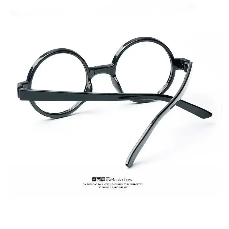 Magic Academy Glasses Cosplay Accessories Cosplay Frame Round Metal Flat Retro Art Glasses Adult Boy Clothing Props Xmas Gifts