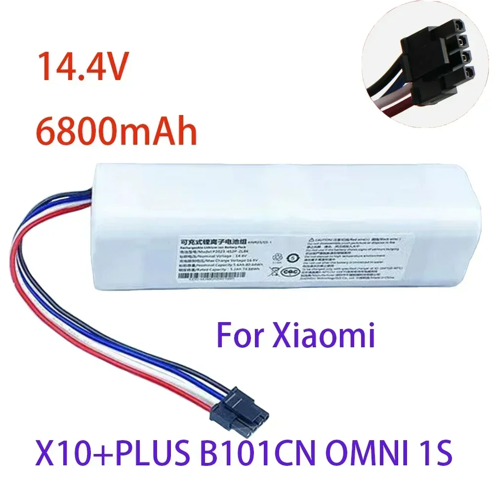 

14.4V 6800mAh Replacement Battery X10+PLUS B101CN OMNI 1S for Xiaomi Mijia Mi Sweeping Mopping Robot Vacuum Cleaner