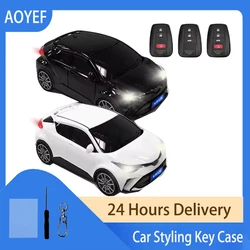 For CHR Car Models 2 3 Button for Toyota C-HR Prius RAV 4 Camry Corolla Smart Remote Car Key Case Cover Holder Housing Keychain