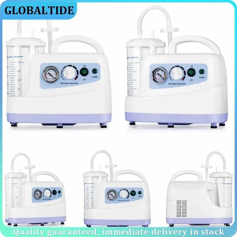 220V Portable Quiet Suction Unit Vacuum Phlegm Medical Emergency Aspirator Machine Veterinary Suction Device