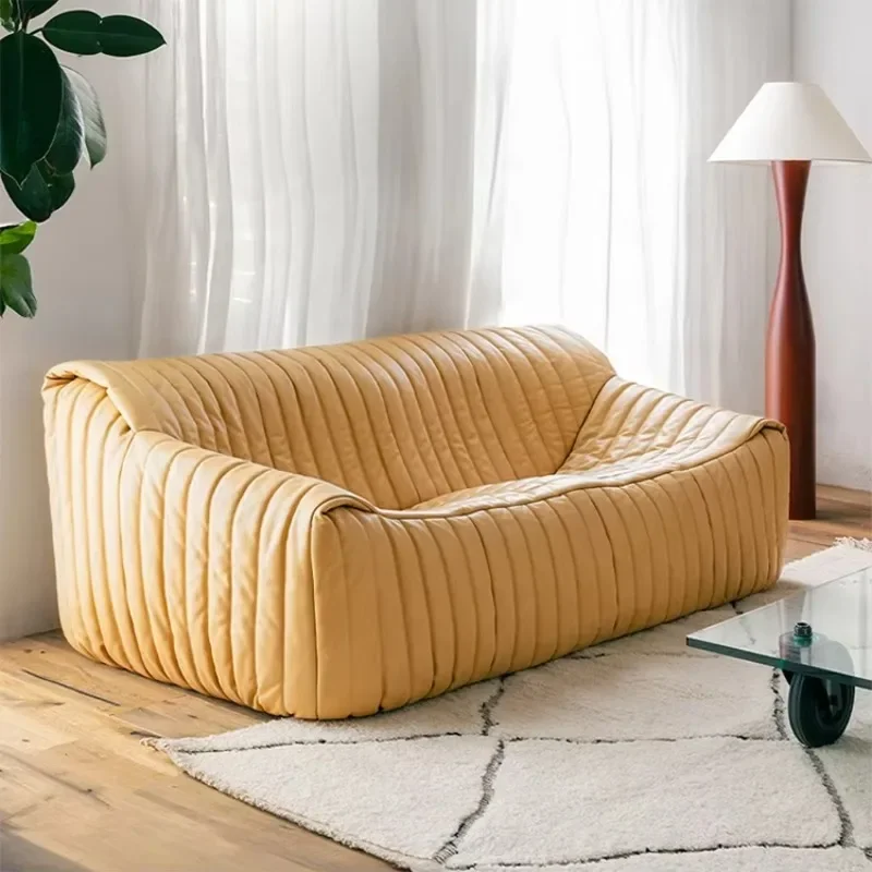 

Living Room Furniture Compressed High Density Foam Vacuum Beige Sponge Air Compressed Packaging Modern Sofa Boxed