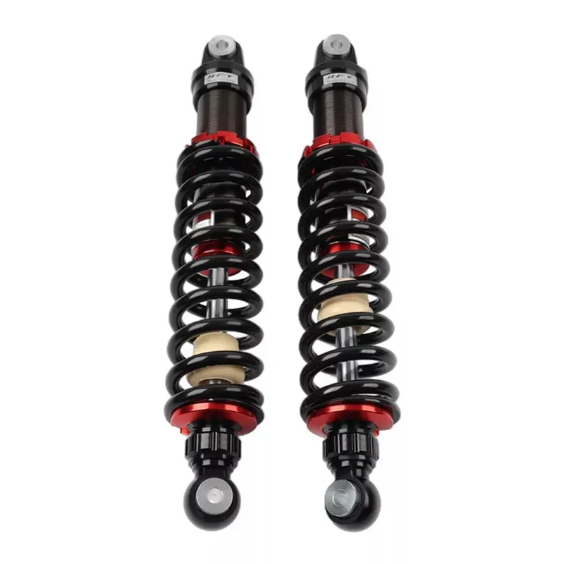 10mm 400mm Adjustable Motorcycle Shock Absorber For ATV UTV Black