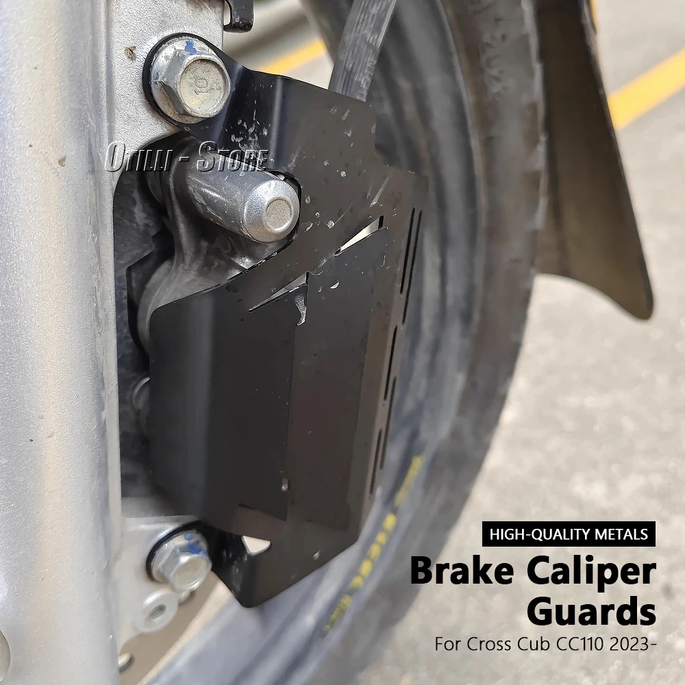 

Motorcycle Front Wheel Disc Brake Caliper Cover Guard For Honda Cross Cub 110 CC110 Fork Protection 2023 2024