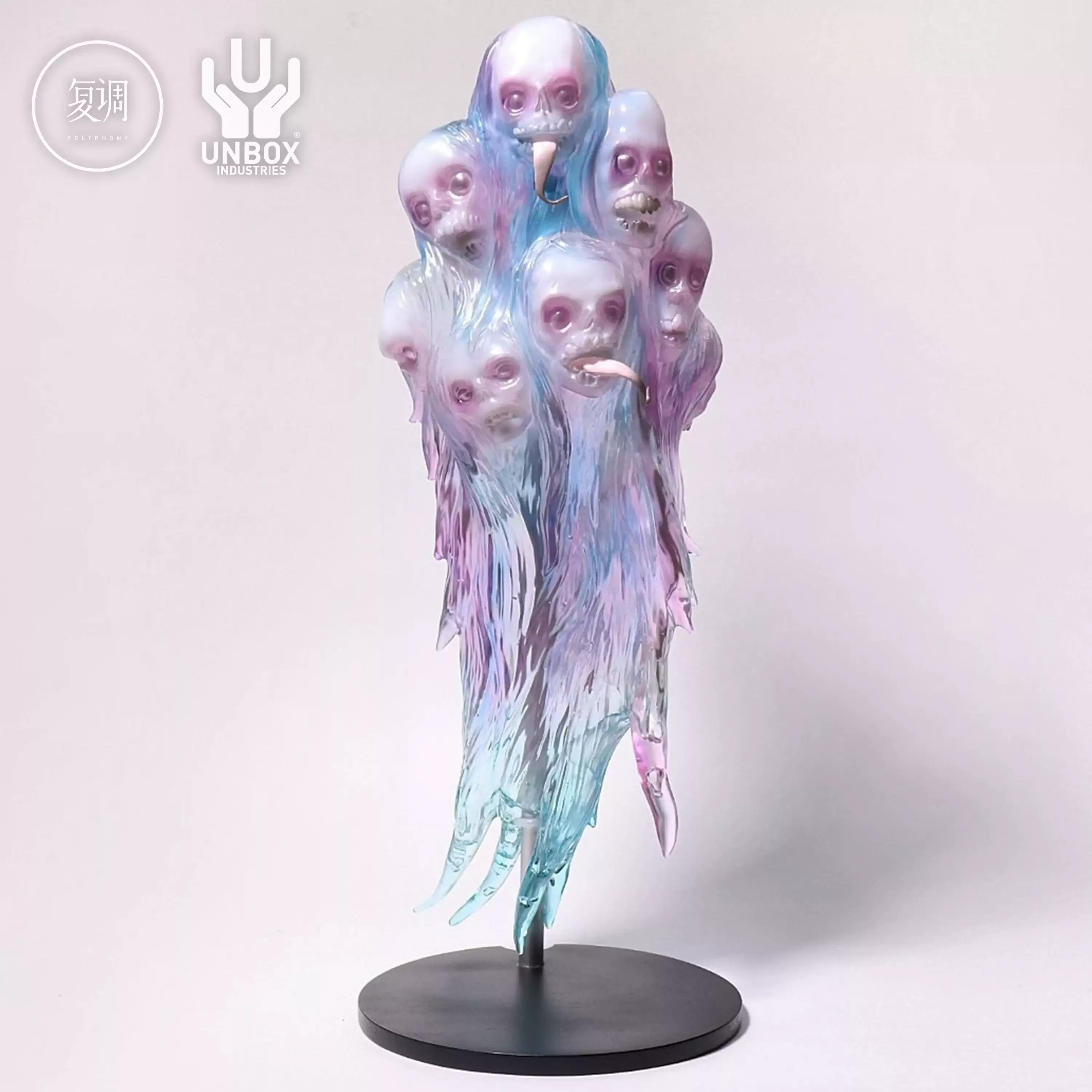 Original Limited Edition Art Toy By John Kenn Made of Vinyl Material, Clear Transparent Version Exquisite Modeling Collection
