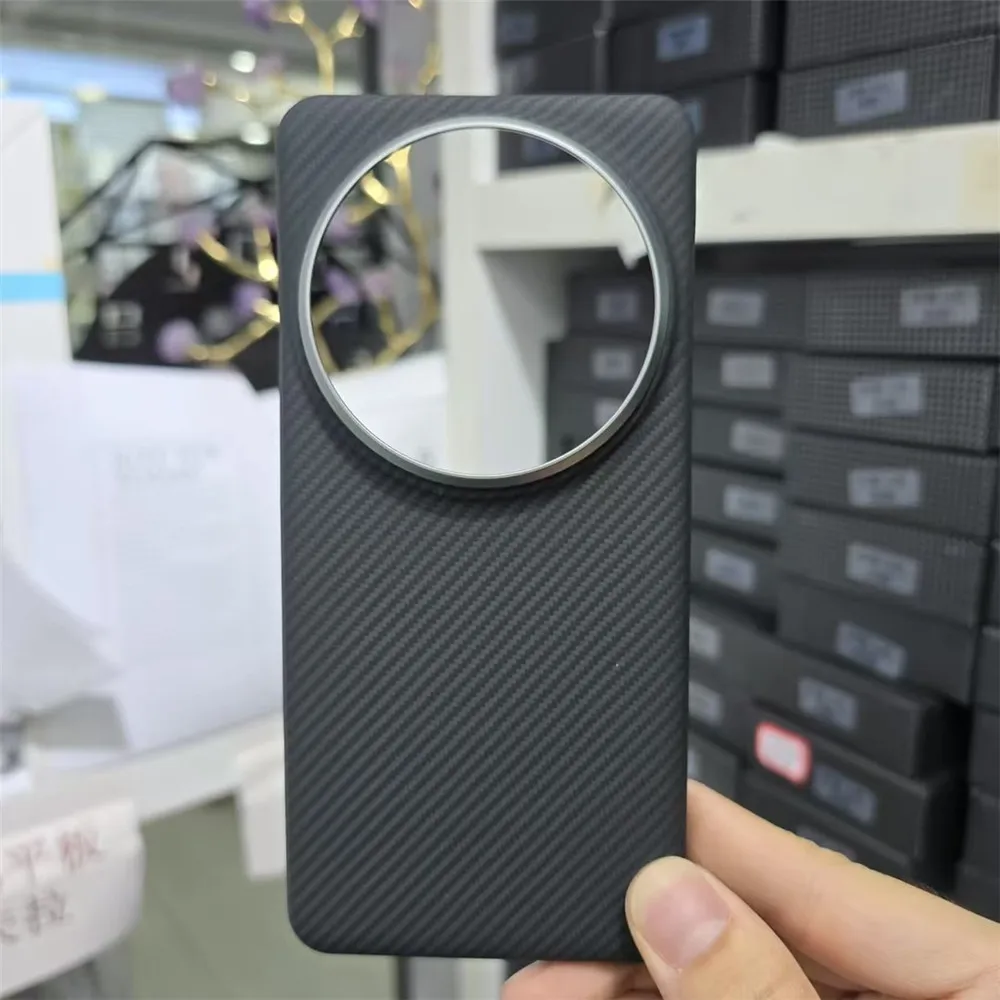 Xiaomi 15 울트라 매트 아머 하드 커버용 자기 정품 아라미드 탄소 섬유 케이스