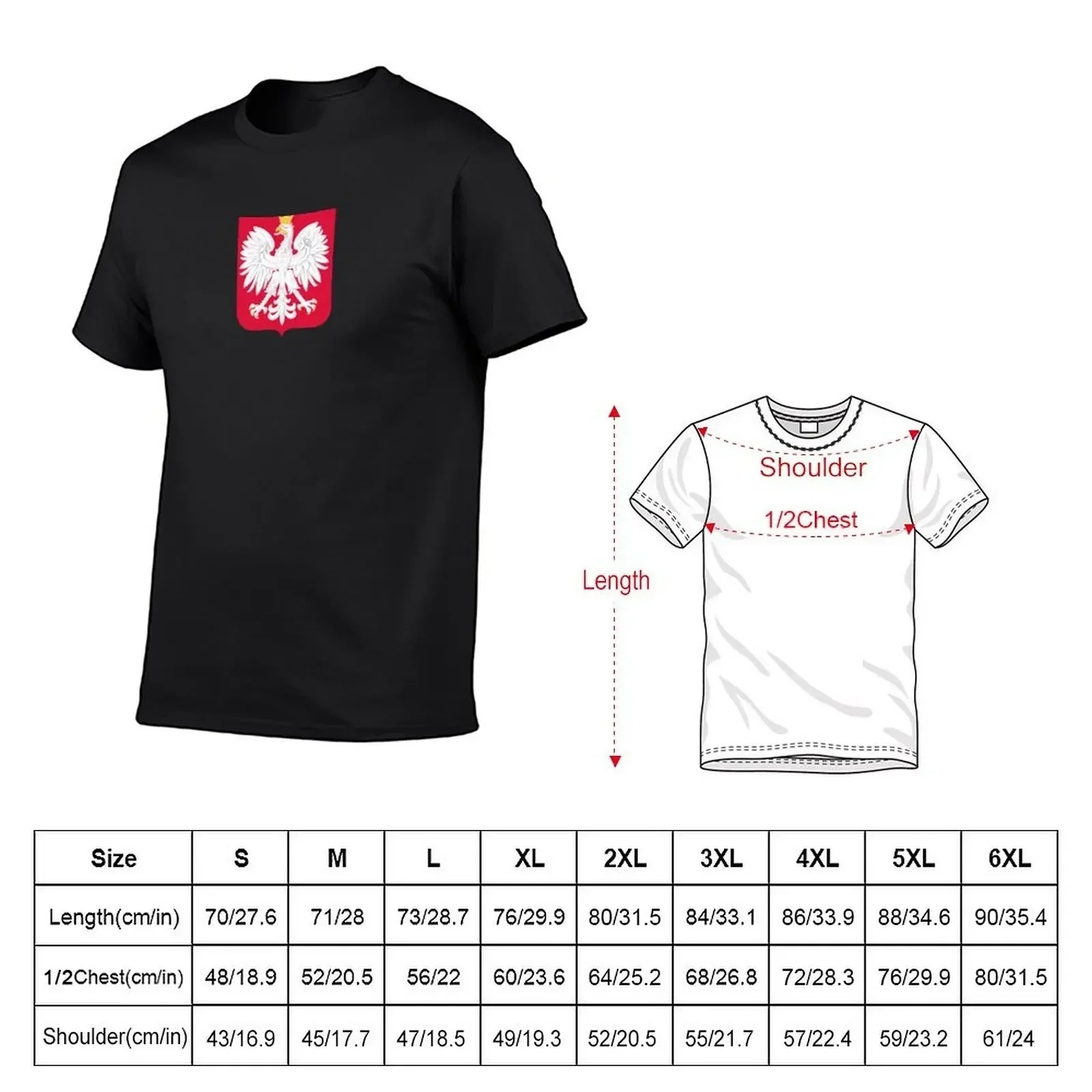 Poland National Football Team T-Shirt street wear vintage anime shirt tops t shirts for men cotton