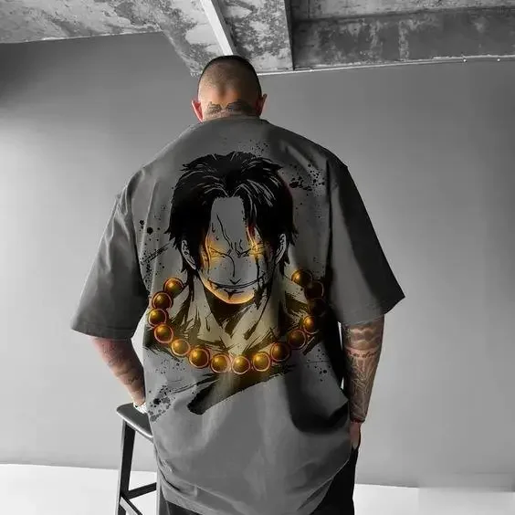 Nieuwe Zomer Mode Een Stuk Anime Print T-shirt Mannen Vrouwen Oversized Casual Korte Mouw Grafische Tee Tops Y2k Kleding Unisex