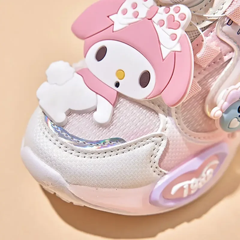 Sapatos de desenho animado para crianças, tênis, presentes adoráveis para crianças, minha melodia, kawaii, sanrio, anime, ins, fofo, desenhos animados, y2k, moda, esportes