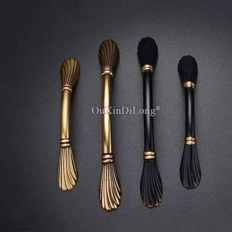 8PCS Solid Brass Arc Furniture Pulls Handles Drawer Knobs Cupboard Wardrobe Bookcase Closet Dresser Shoe Cabinet Pulls Handles