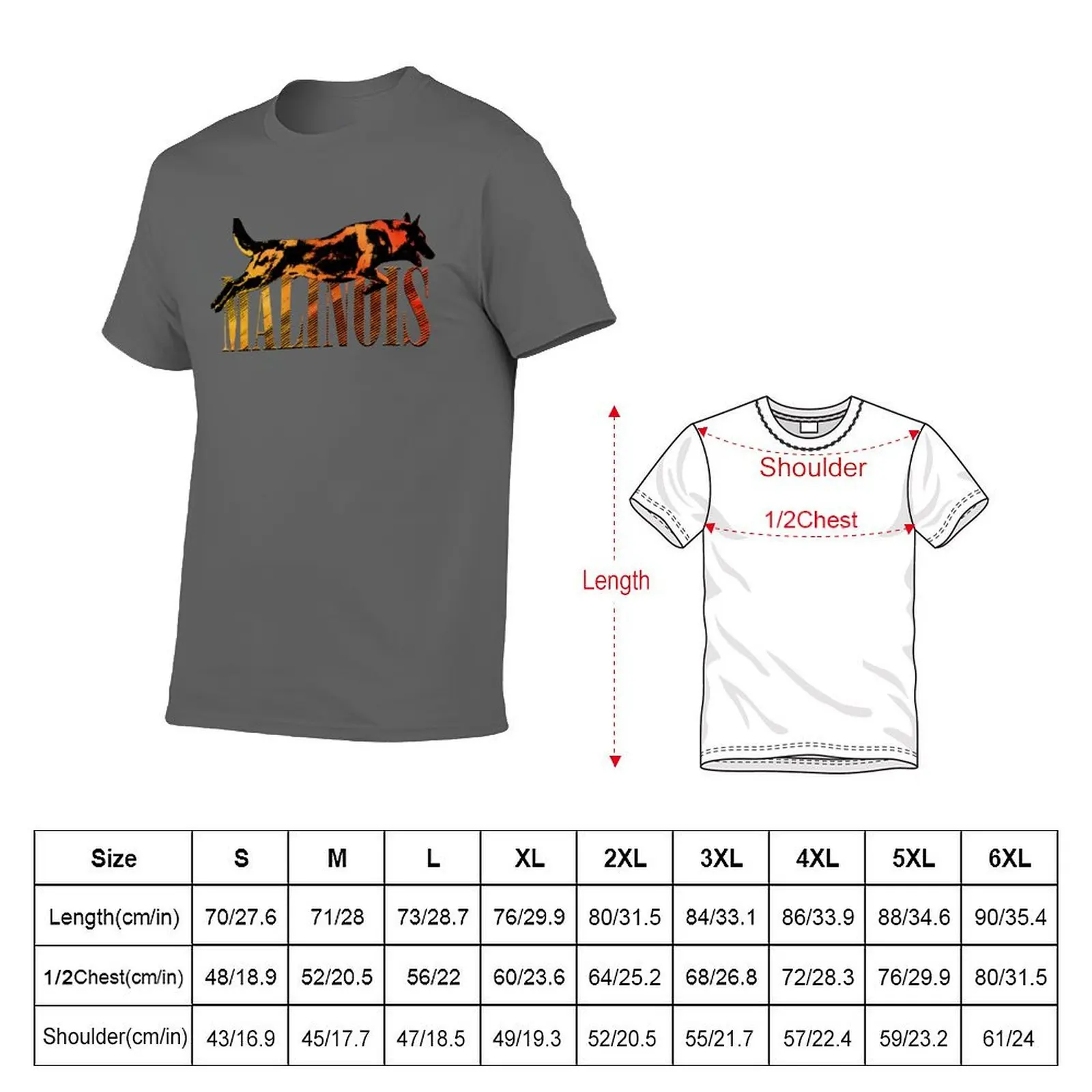 shepherd Malinois Belgian - Mechelaar T-Shirt Light Athletic Short Sleeve Tee Shirt