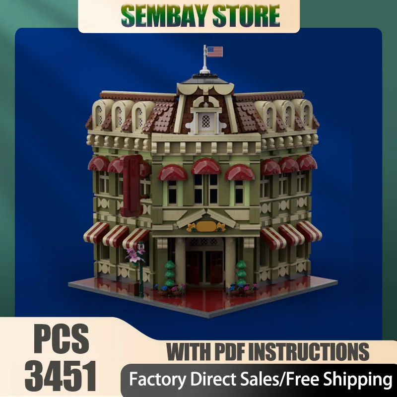 

Moc Building Bricks Modular Magic Kingdom Crystal Arts Model Technology Blocks Christmas DIY Toy Construction Holiday Gifts