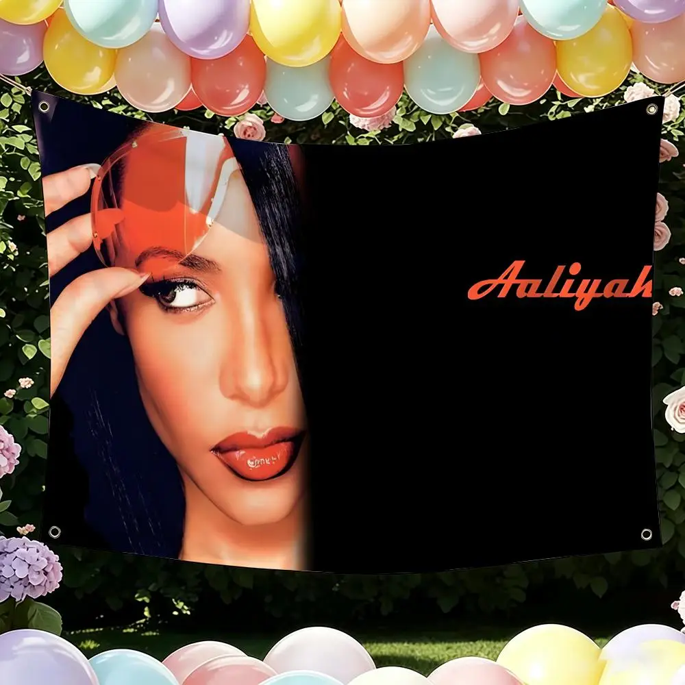 Actor A-aaliyah Fashion Singer Flags Flag Suitable For Party Club Outdoor Interior Wall Art Decoration Banner Gift