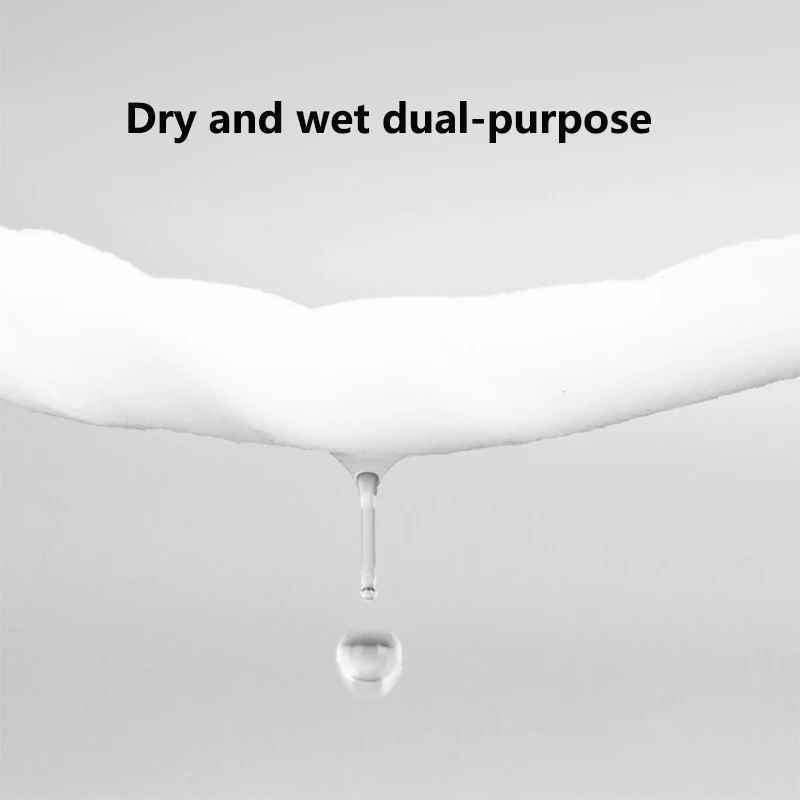 منشفة وجه من القطن الخالص على شكل لؤلؤي يمكن التخلص منها، مزيل مكياج ناعم جاف ورطب ثنائي الغرض. يمكن للبشرة الحساسة استخدامها #6