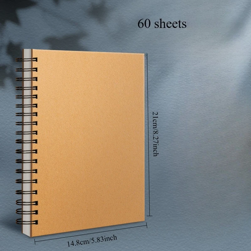 دفتر ملاحظات عتيق بأوراق شجر فضفاضة، كتاب رسم بالألوان المائية، مجلة قصاصات متعددة الأغراض، مثالية لهدية عيد الشكر/عيد الميلاد.