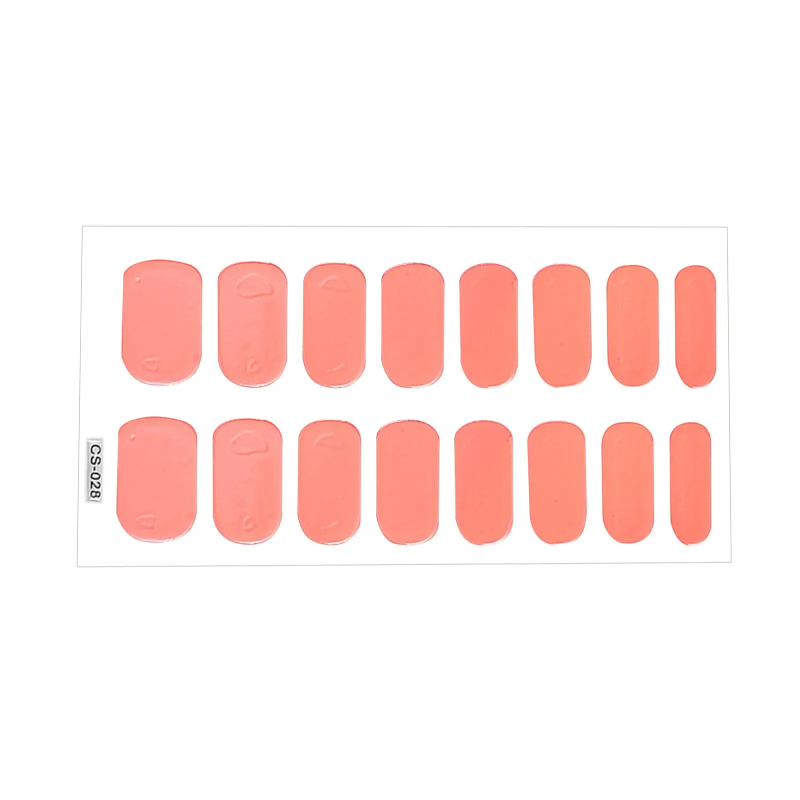 5xNail Stickers Novelty Toe Nail Polish Stickers Simple Decoration Nail Decals Flesh Pink