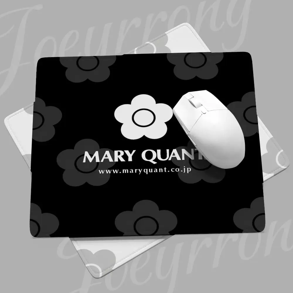 

Fashion M-Mary-Q-Quant Mouse Pad Small Desk Pad Desktop Computer Keyboard Wireless Mouse Boy Gift for Play games Coasters