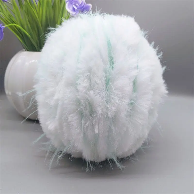 

100g/Long Haired Imitation Colored Mink Fur, Golden Fox Fur Yarn, Fur Thread, Thick Thread, Hand Woven Hat Scarf Thread