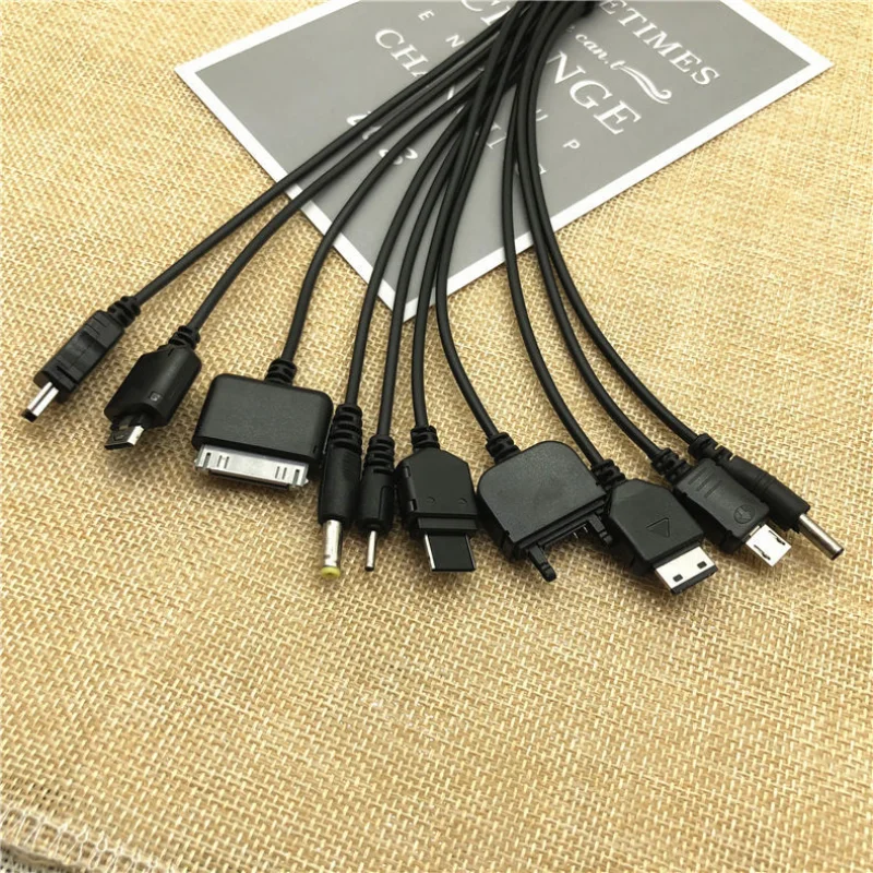 Multi-Function 10 In 1 Data Cable Usb Data Transfer Cable Ten In One Universal Usb Adapter Multi Pin Cable Charger