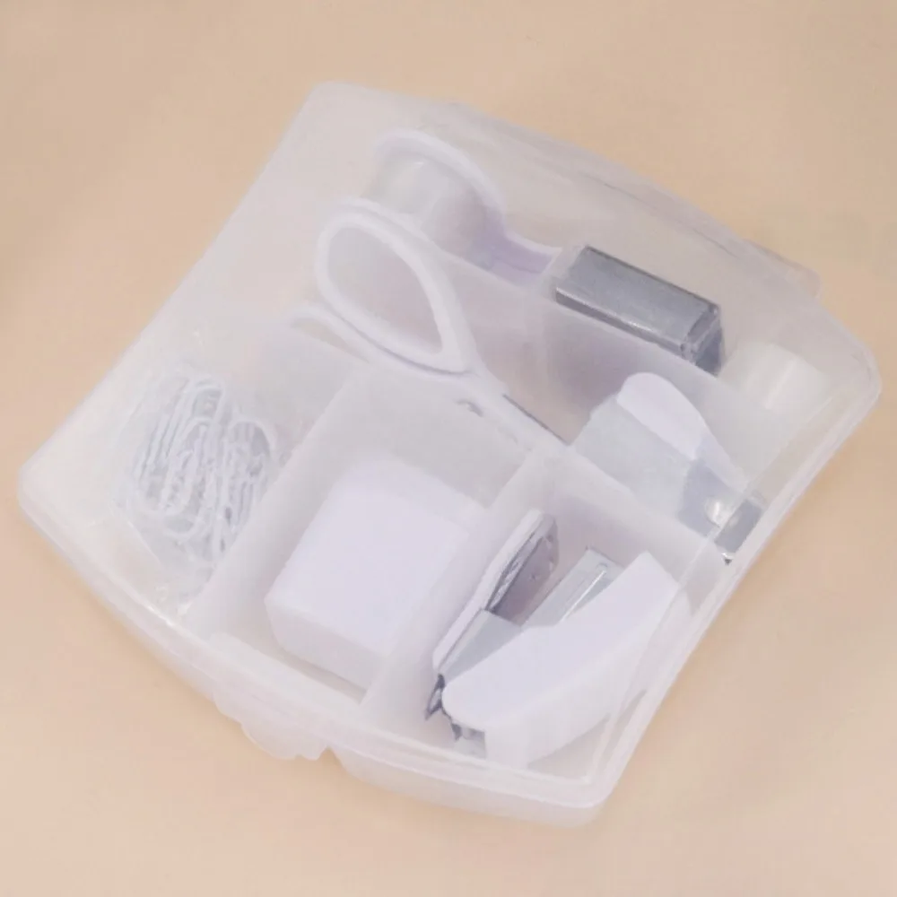 

8 шт./компл. портативный крошечный степлер универсальный прочный мини-степлер с прозрачной коробкой простой в использовании набор степлеров