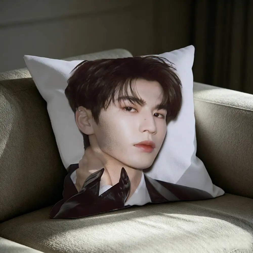 Sunshin Actor Z-Zhang Ling-he  Square Sofa Pillow Cover Solid Color Living Room Home Decor Cushion Case