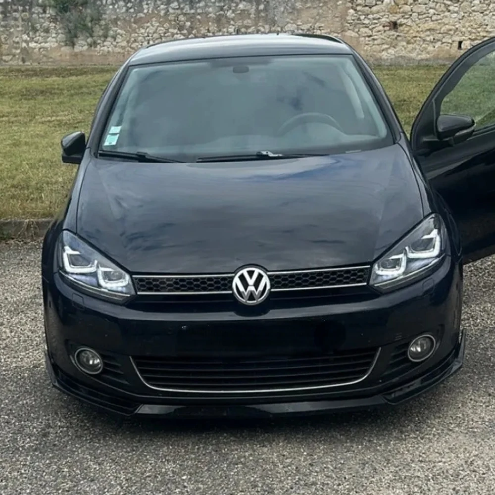 

Maxton Style For VW Golf 6 MK6 Standard TSI TDI MPI 2008-2013 Car Front Bumper Splitter Lip Diffuser ABS Spoiler Guard Body Kits