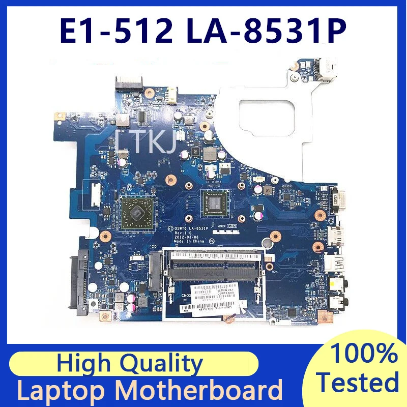 

Mainboard For Acer Aspire E1-521 Laptop Motherboard NBY1G11002 NBY1G11001 Q5WT6 LA-8531P 100% Full Tested Working Well