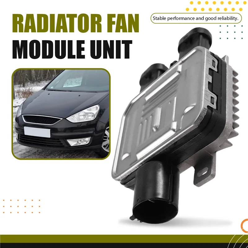 For Ford Galaxy Mondeo S-Max 2000-2015 Compatible 7T438C609BA Radiator Fan Module Unit Car Part