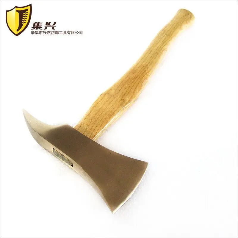 Explosion proof wooden handle fire axe Explosion proof axe 1kg/1.5kg/2kg suitable for flammable and explosive occasions