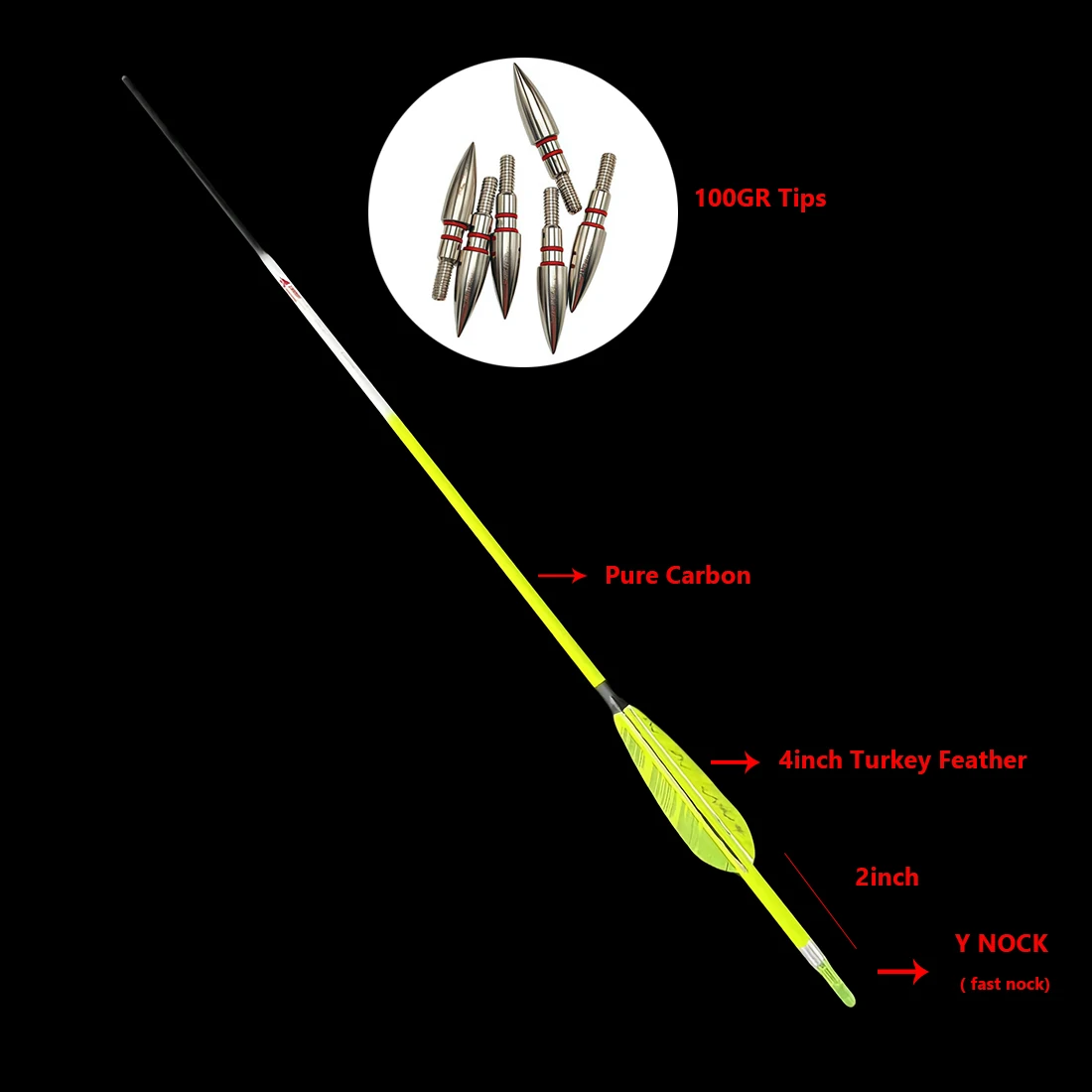 12PCS Linkboy Archery Arrows Horseback Shooting ID6.2mm spine 300-800 100GR Tips Fast Nock Hunting