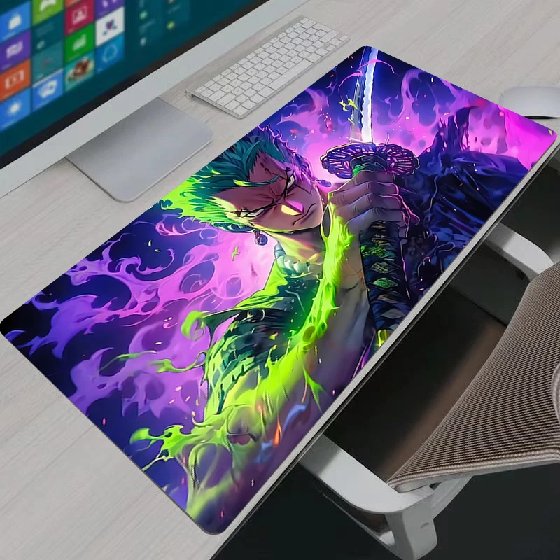 Tapis de souris de jeu une pièce Zoro Gamer ordinateur à domicile tapis de souris HD XXL tapis de souris tapis de clavier tapis de souris de bureau antidérapant
