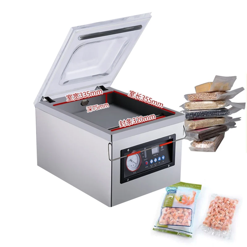 

320MM Vacuum Packing Machine Commercial Plastic Bag Sealer for Kitchen Food Business Production Storage Sealing Machine