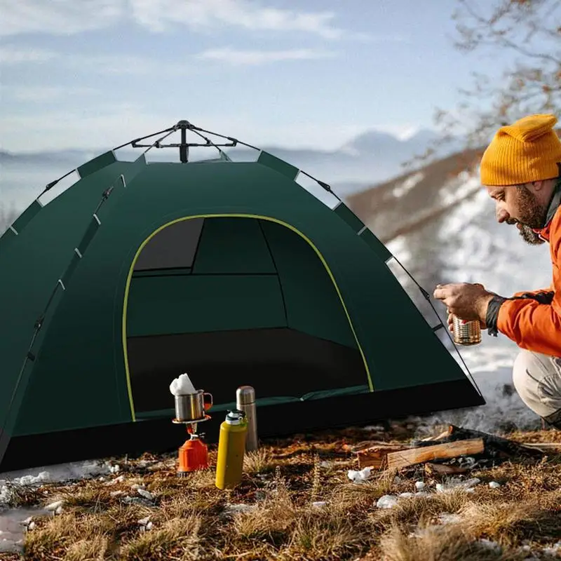 2 osoby na zewnątrz namiot rozkładany automatycznie wodoodporny namiot Camping rodzina Llightweight Instant namiot turystyczny z 2 drzwiami