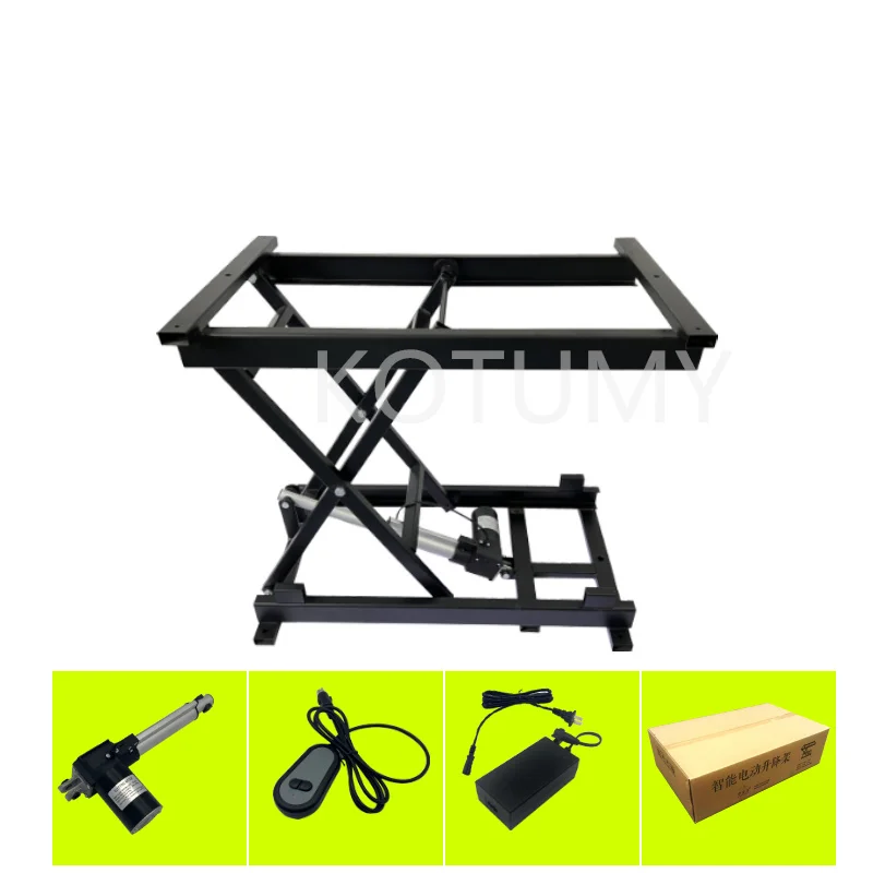 80kg/160kgElectric Lifting Coffee Table Dining Table Lifting Hardware Folding Iron Frame Wired Remote Control